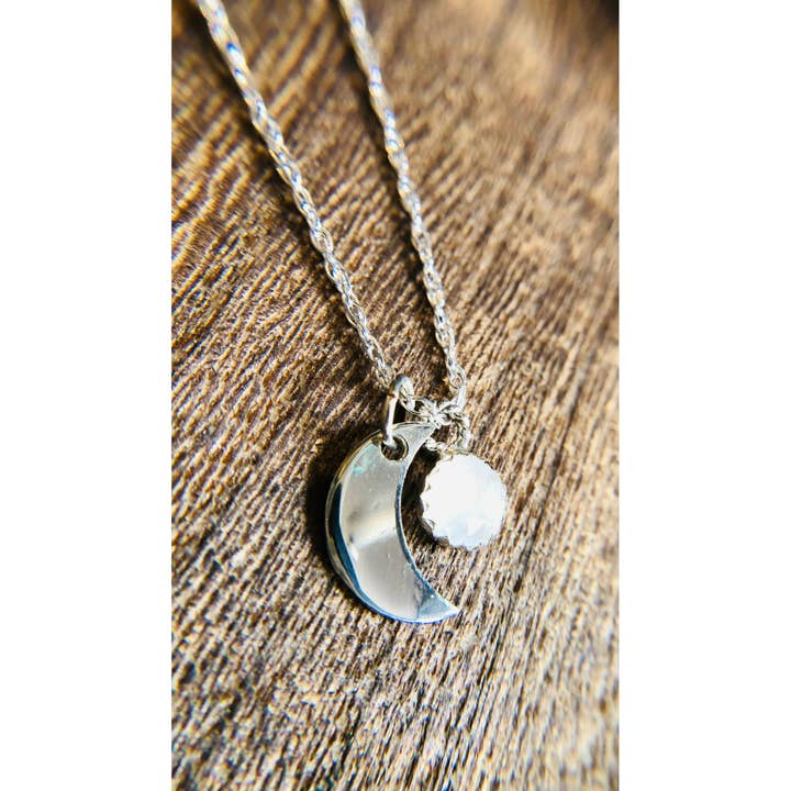 Crescent Moon necklace for wholesale by Nevermore Fine Jewelry