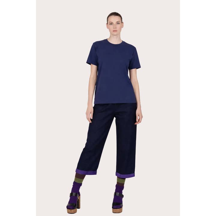 T-shirt LO NEEL Onda Blu per la vendita all'ingrosso da parte di Lo Neel