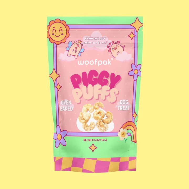 Piggy Puffs for wholesale by Woofpak Dog Bakery