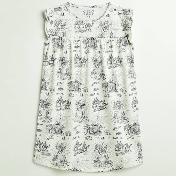 O Little Town of Bethlehem Nightgown PJ Girls Nightgown Polyester and other Purchase Wholesale kids satin pajama. Free Returns & Net 60 Terms on Faire trending on Faire.