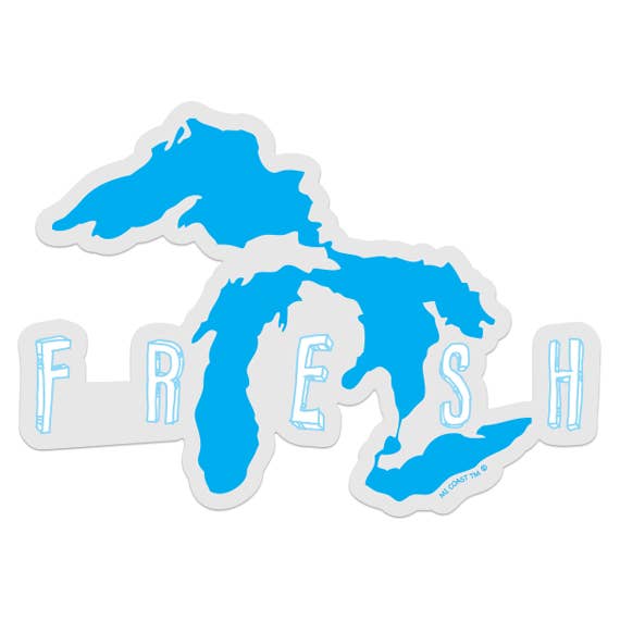 MI Coast - Wholesale Sticker - Fresh Coast Sticker2