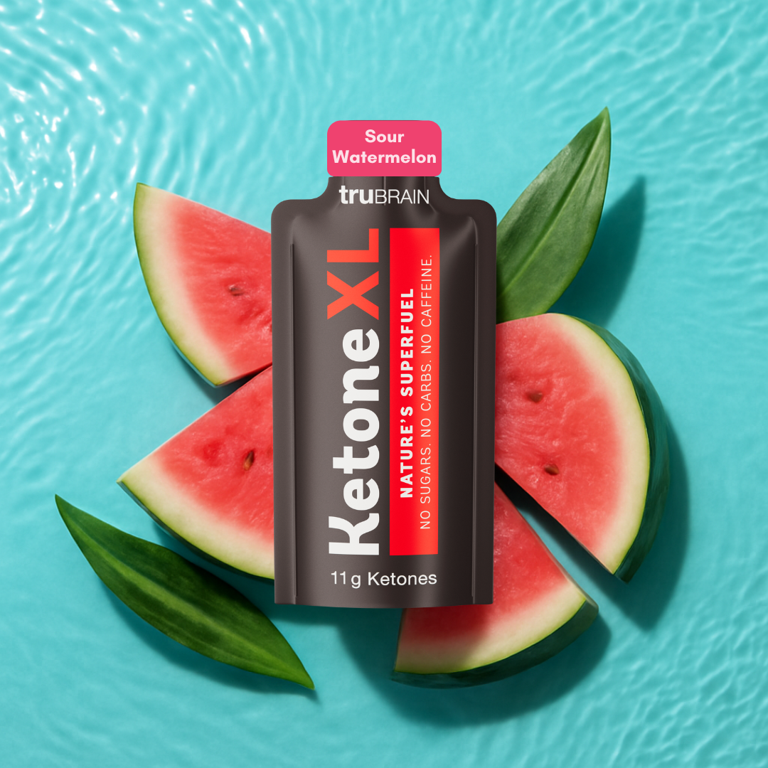 TruBrain - Vente Boisson sportive et énergisante - Cétones buvables pour un regain d'énergie (pastèque acidulée)0