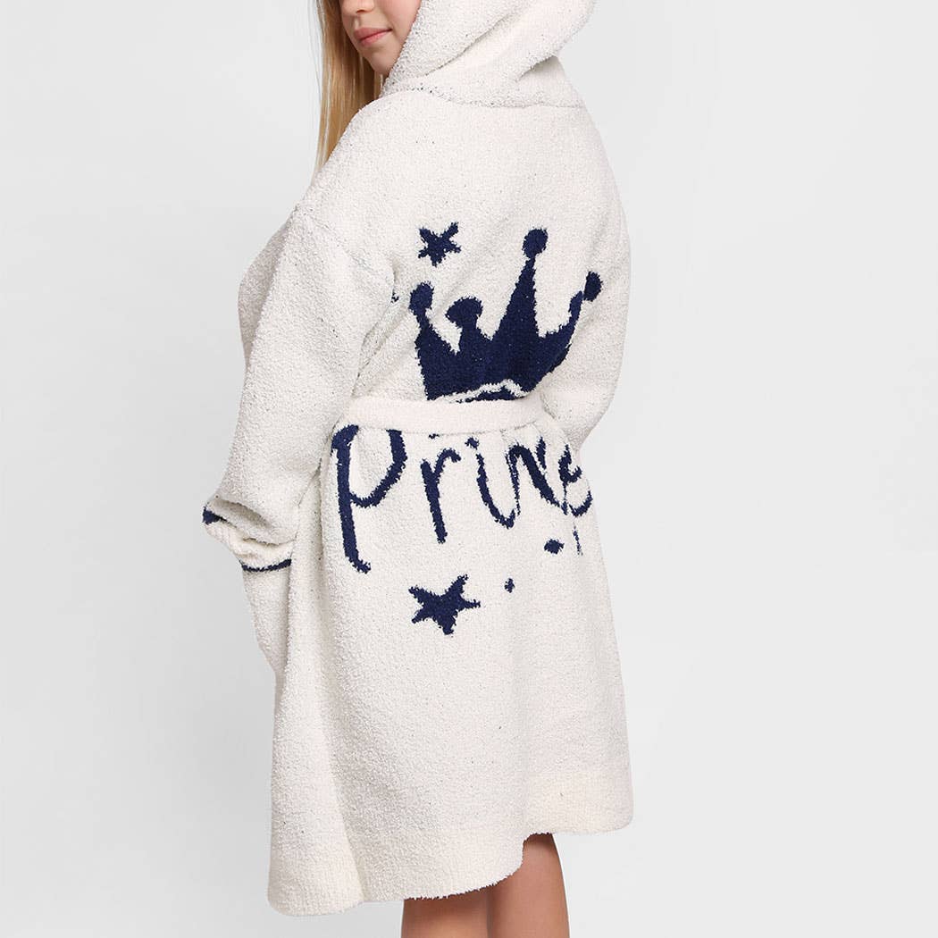 Fashion City - Wholesale Robe - Kids - Children's Multi Print Luxury Soft Hooded Robe3