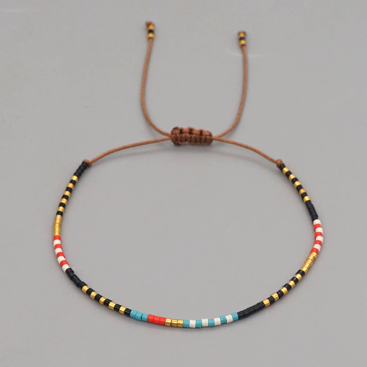ACCITY - Wholesale Beaded Bracelet - HAND-WOVEN BEADED MULTI-COLOR RICE BEAD BRACELET_CWMM38512