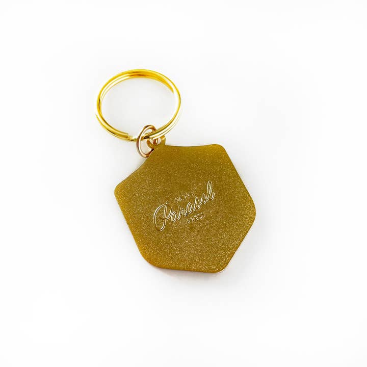 Paper Parasol Press - Wholesale Keychain - Unisex - Joshua Tree National Park Keychain new Antique Gold Enamel3
