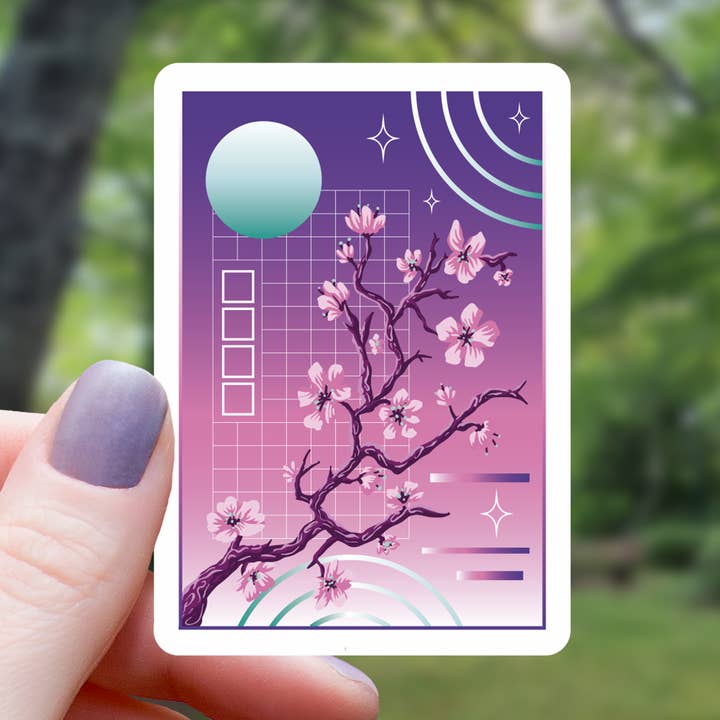 Autocollant Vaporwave Sakura Blossom - 3" pour la vente par Mimic Gaming Co