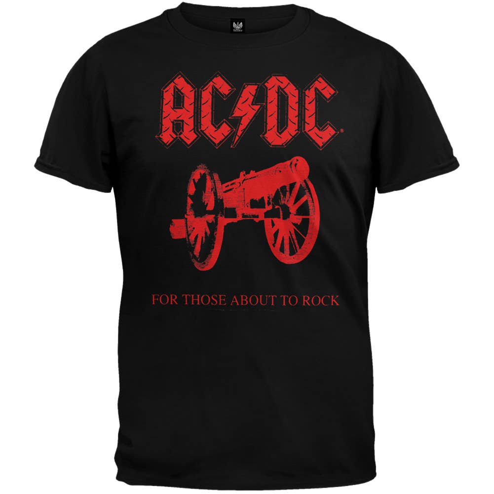 Official Store - Wholesale Screen Printed T-Shirt - Men's - AC/DC - Cannon Men's T Shirt0
