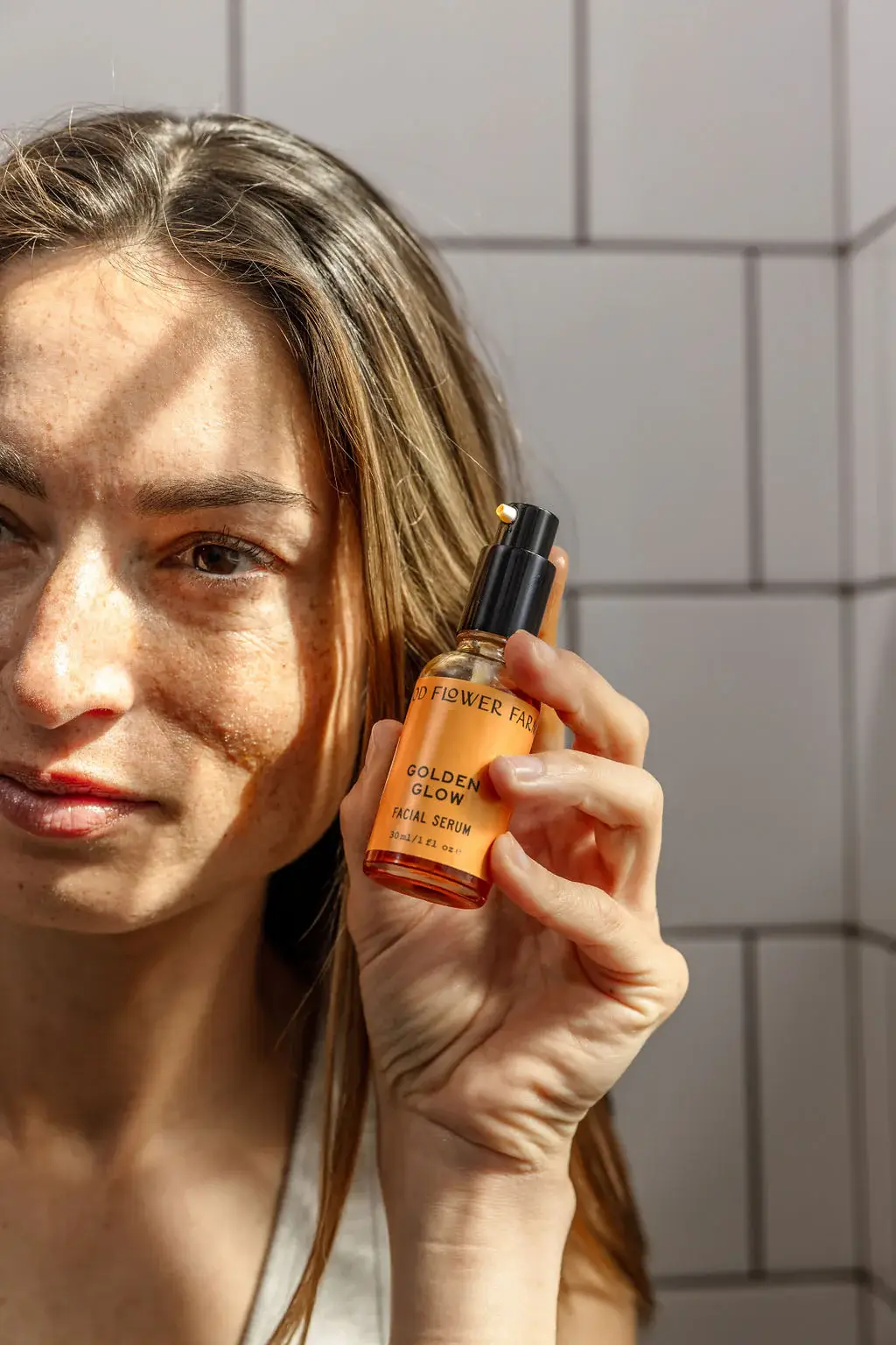 Good Flower Farm - Wholesale Facial Serum/Concentrate - Golden Glow Organic Facial Serum / 1 oz 🟠 ✨1