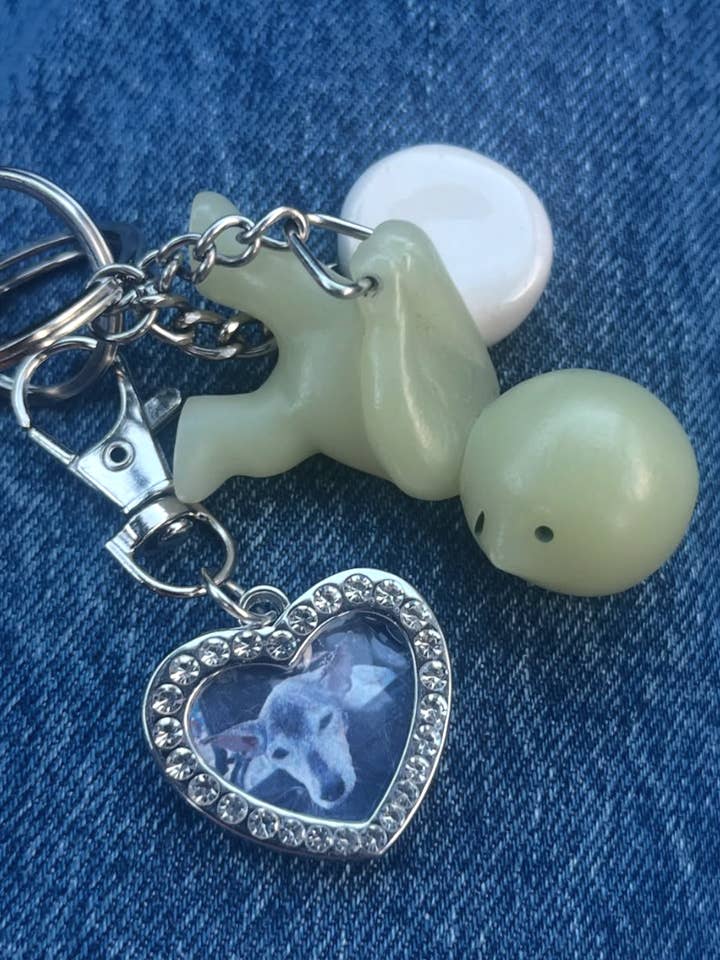 Interchangeable Photo Frame Pendant Keychain or Necklace for wholesale by ElectraMakes