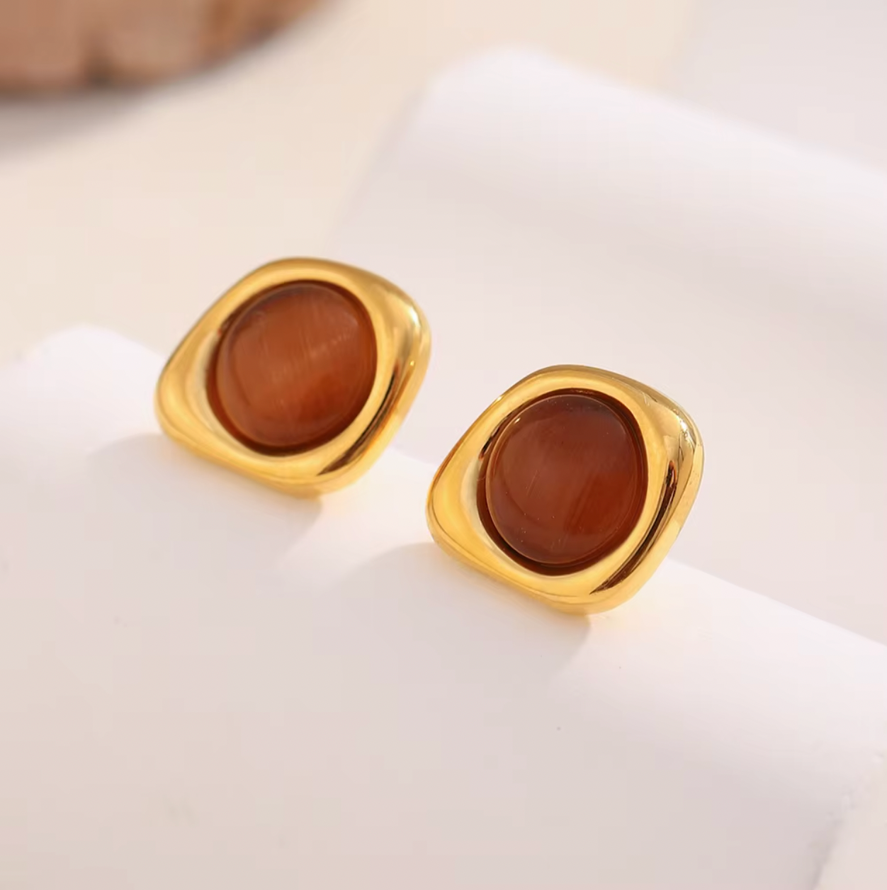 Brown Greta EARRINGS for wholesale on Faire7