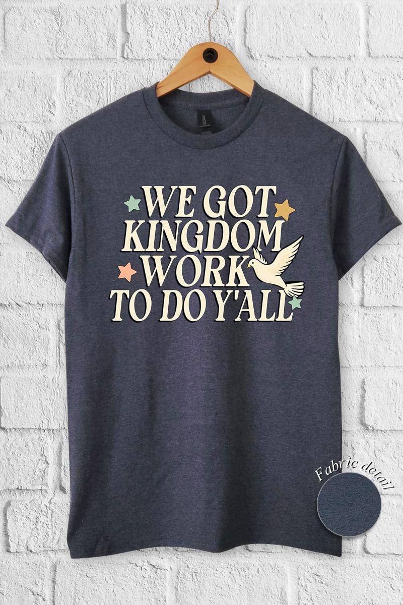 COLORBEAR - Wholesale T-Shirt (Graphic) - Women's - Kingdom Work Graphic Heavy Cotton Tee3