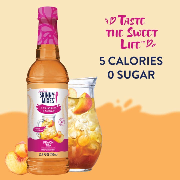 Jordan's Skinny Mixes - Wholesale Cocktail Mix/Syrup - Sugar Free Peach Tea Syrup Concentrate2