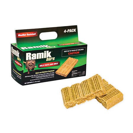 Ramik barer 4x16oz for engroshandel hos RodenticideCanada.com