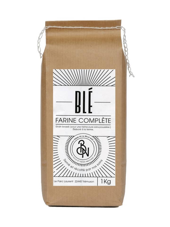 Farina integrale BLE T130 per la vendita all'ingrosso da parte di FERME DE LA BELLE NOE