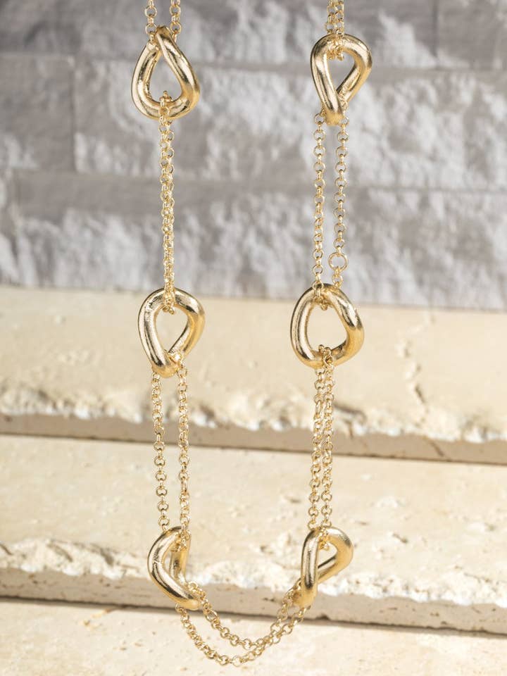 Single Link Double Chain Necklace for wholesale by Urbanista