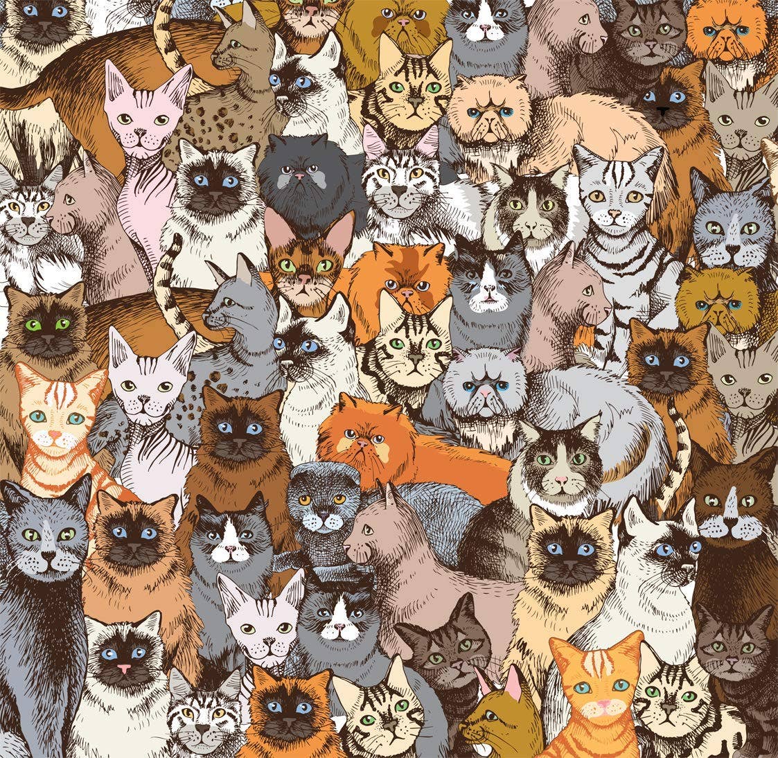 Wood Expressions - Wholesale Puzzle - Adult - Cats Jigsaw Puzzle - 500 pieces - Double Sided7