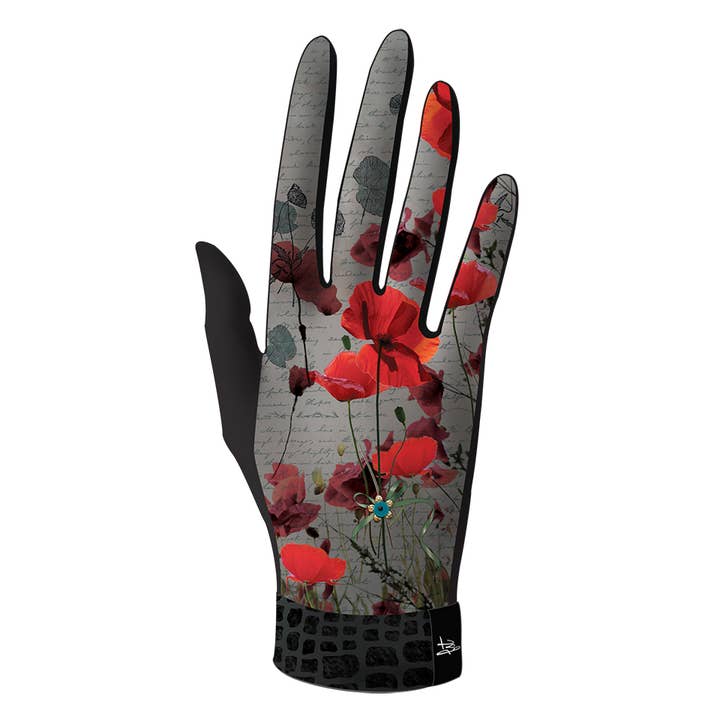 Technische, elegante und warme bedruckte Handschuhe. Modell PROMES für den Großhandel von FST le french studio