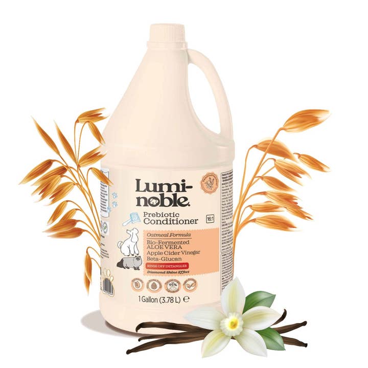 Prebiotisk kæledyrsbalsam, 1 gallon (128 fl oz) – Havregryn, hypoallergen, udredende & nærende for engroshandel hos Lumi-noble