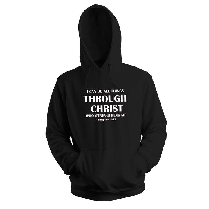 Love Ann Joy Apparel, LLC - Wholesale Hoodie - Women's - I Can Do All Things Bible Verse Hooded Christian Sweatshirt