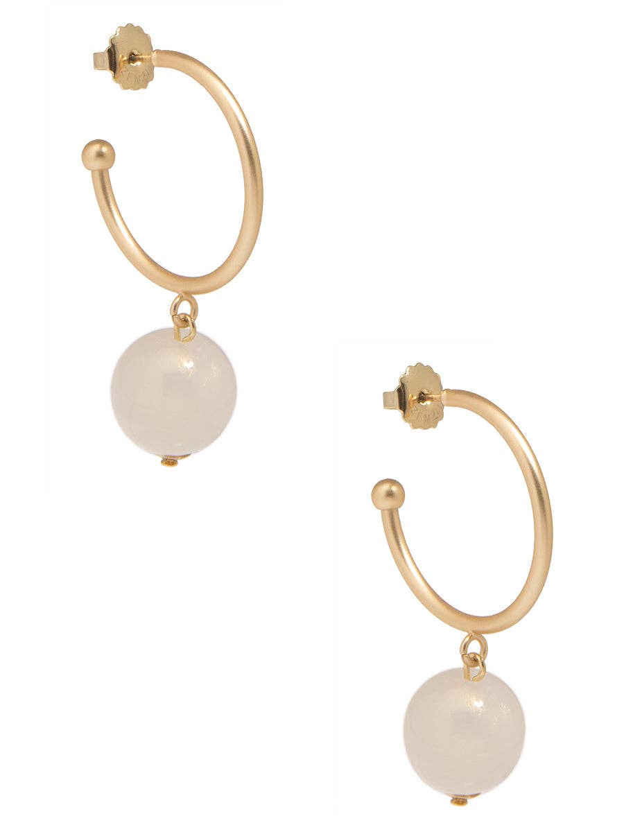 ZENZII Jewelry - Wholesale Hoop Earrings - Iridescent Bead Hoop Earring3