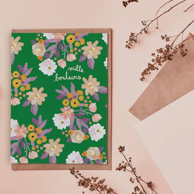 MY LOVELY THING - Vente Cartes de déclaration d'amour - Carte double « Mille Bonheurs »2