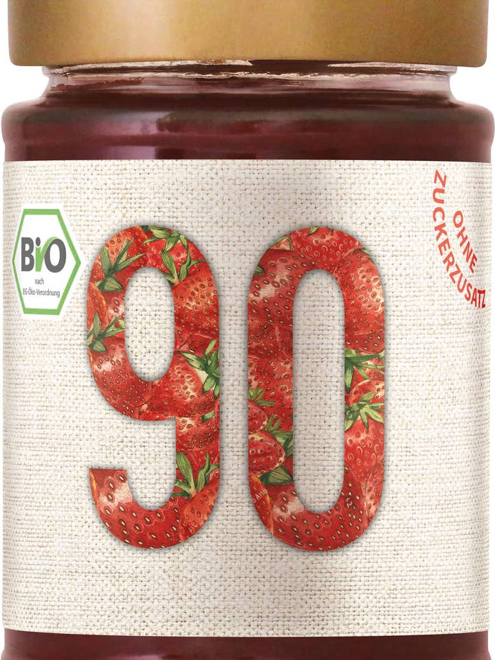 Sibani Bio 90% Fruchtaufstrich Erdbeere ohne Zuckerzusatz für den Großhandel von Sibani