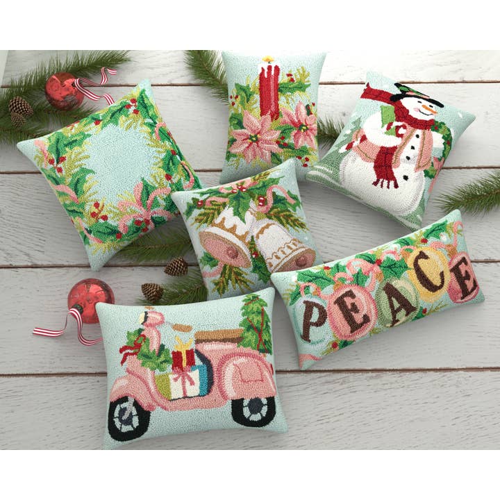 Peking Handicraft - Wholesale Throw/Decorative Pillow - Peace Ornament Hook Pillow