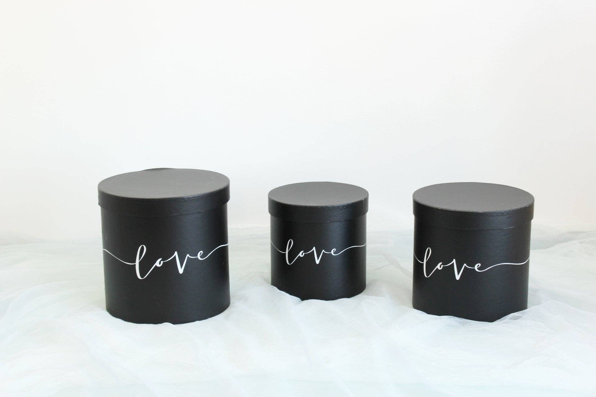 Elegant Design Supply - Wholesale Gift Box - Love Pattern Round Hat Flower Box5