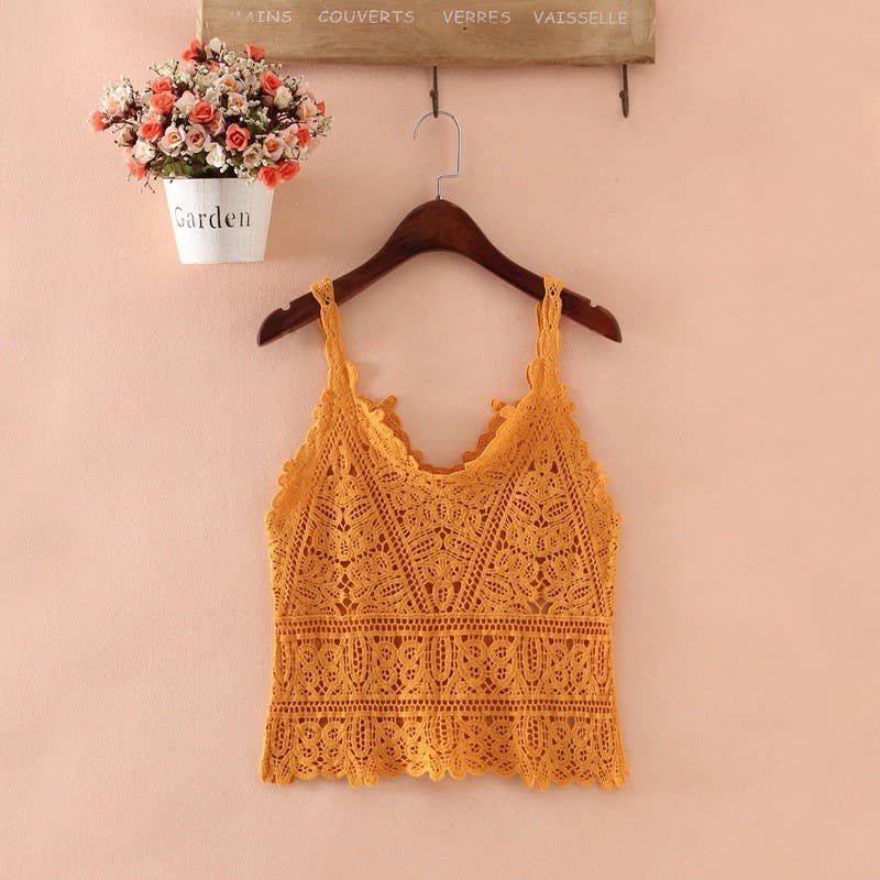 Hope & Sunshine – Großhandel Strickoberteil – Damen – Boho-Spitzen-Crochet-Halfter-Top3
