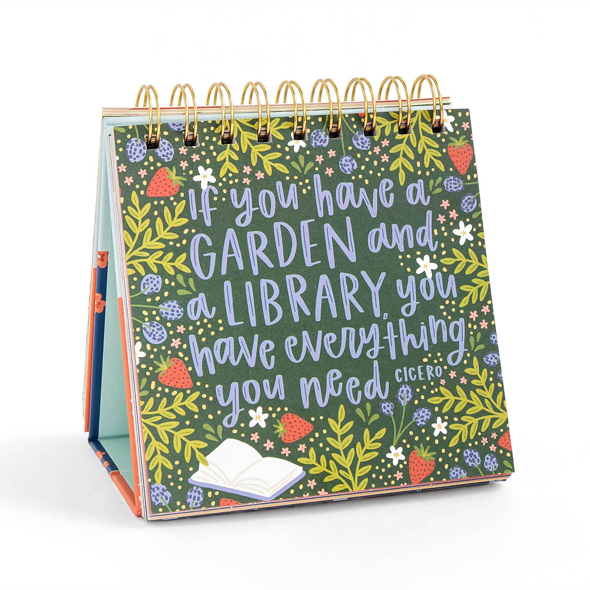 Pippi Post - Wholesale Desk/Tabletop Sign - 52 Weeks of Book Quotes - Desk Flip Calendar2