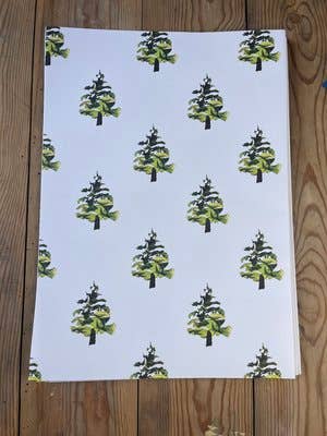 Seaweed Christmas Wrapping paper for wholesale by The Seaweed Studio