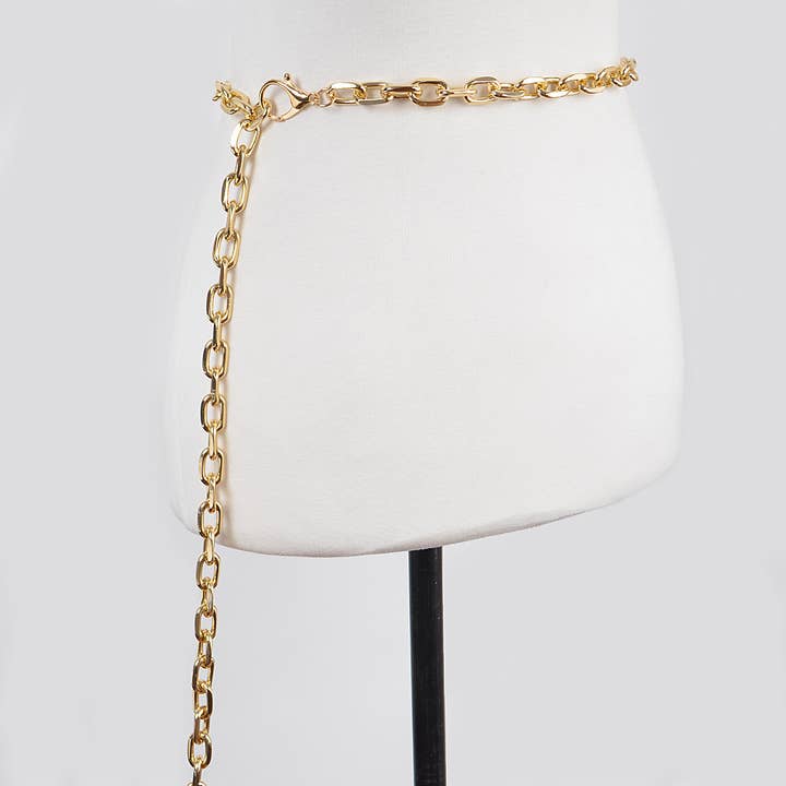 3AM BY H&D ACCESSORIES – Großhandel Gürtel – Damen – Extra langer Gliederkettengürtel PB77712