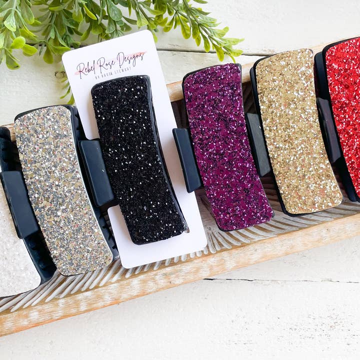 Store Chunky Glitter Claw Clips for engroshandel hos Rebel Rose Designs by Brook