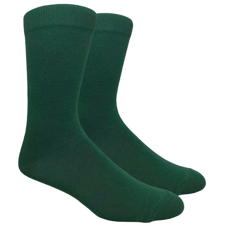Forest Green Plain Dress Socks for wholesale by Finefit