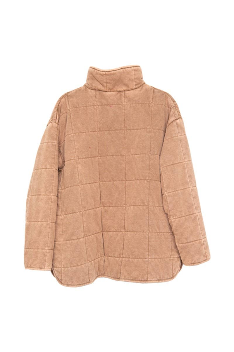 Brown Lightweight Wholesale Quilted Jacket for Women for wholesale on Faire1