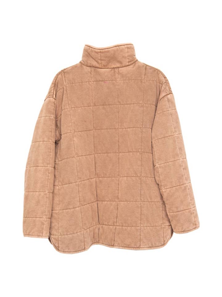 Brown Lightweight Wholesale Quilted Jacket for Women for wholesale on Faire1