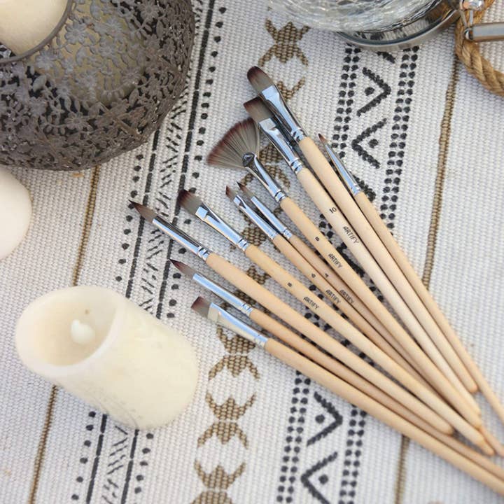 Artify - Wholesale Paint/wax brush - ARTIFY 24 pcs Enhanced Synthetic Brush Set, Expert Series7