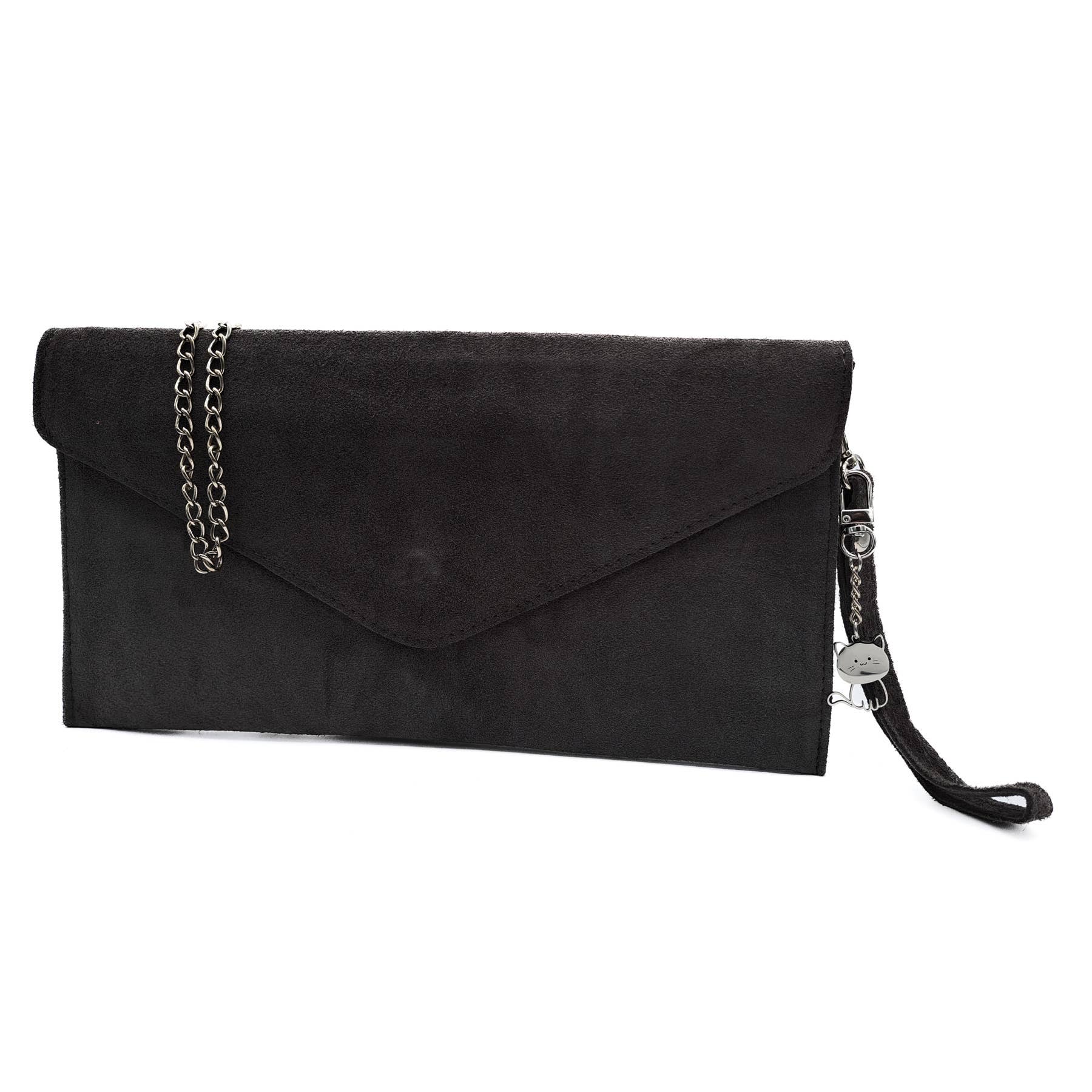 Ellas Trading - Wholesale Clutch Bag - Women's - Italian Suede Envelope Clutch Messenger Handbag9