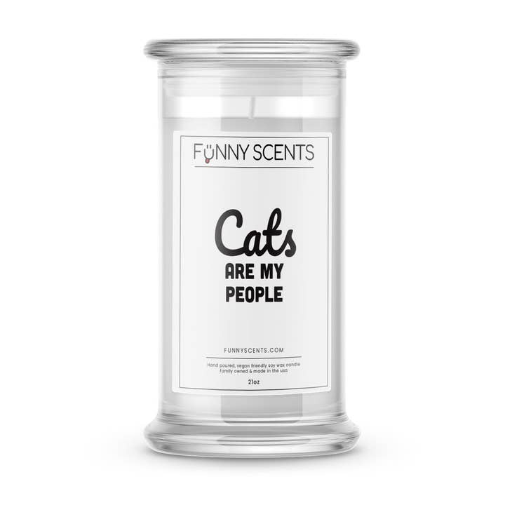 Cat Are My People Funny Candles for wholesale by JewelryCandles.com