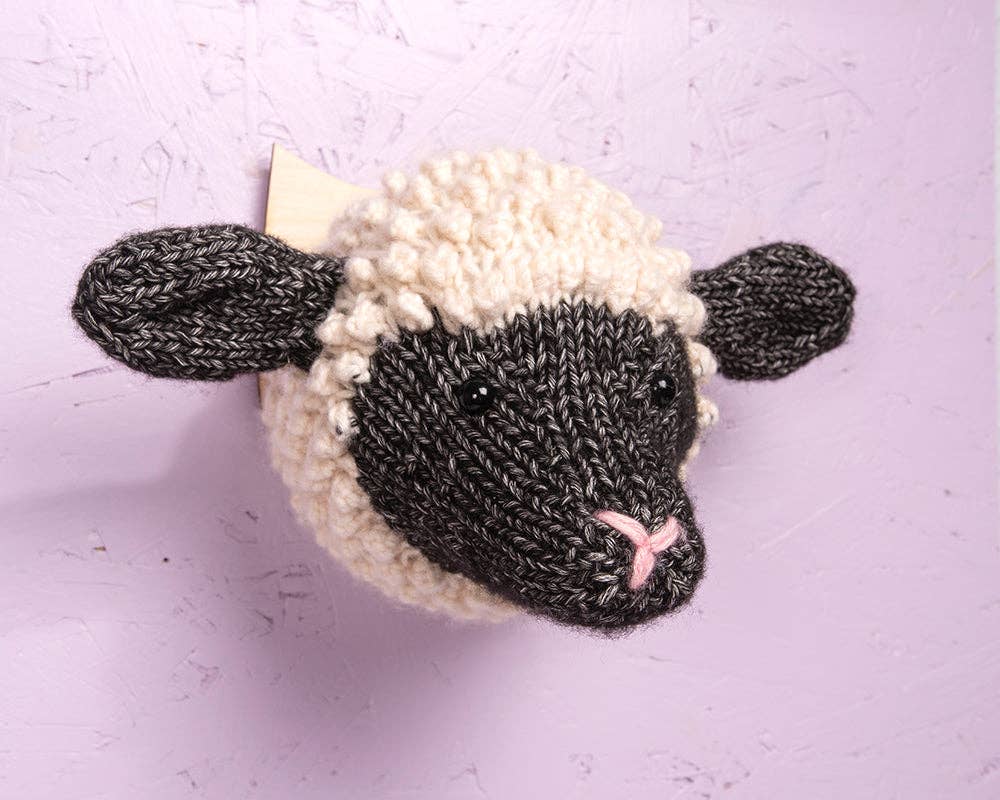 Sincerely Louise - Wholesale Knitting/Crochet Supplies - Mini Shropshire Sheep Head Knitting Kit5