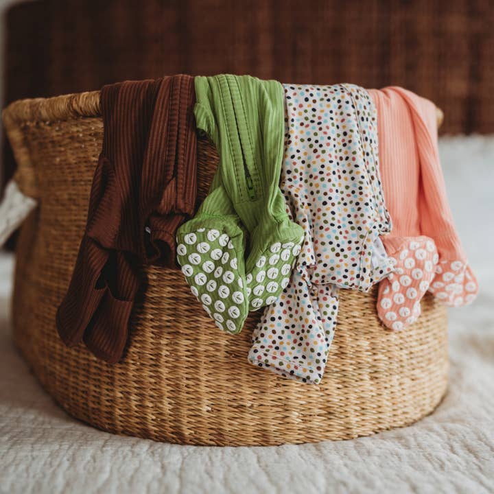 Dappled Dot Bamboo Baby Romper 2 Piece Set for wholesale on Faire10