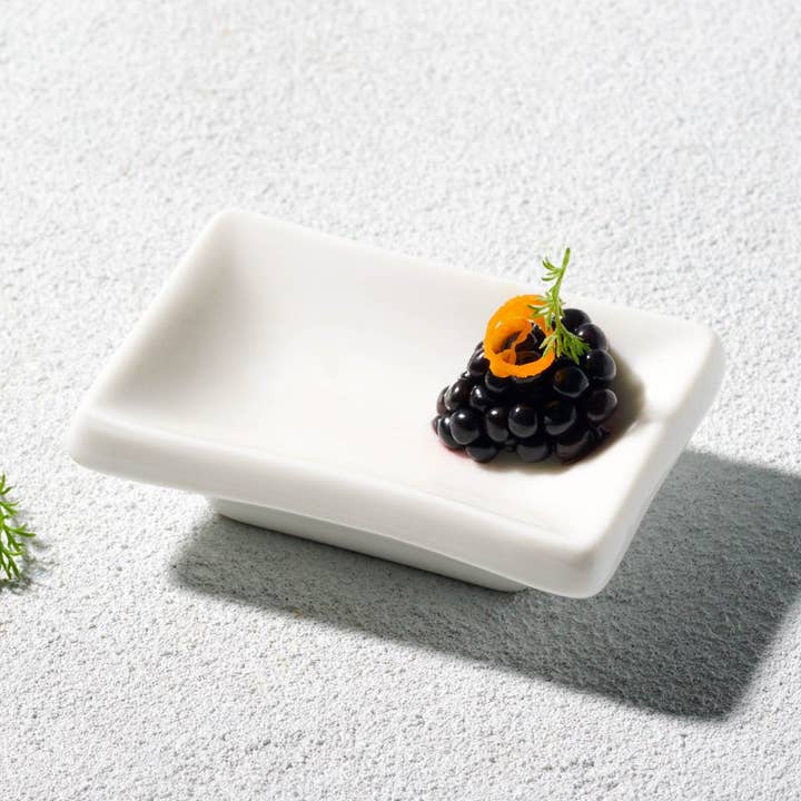 Vikko Lightning Senfschale, klein, Weiß, 7,6 cm für den Großhandel von Kadra Kitchenware