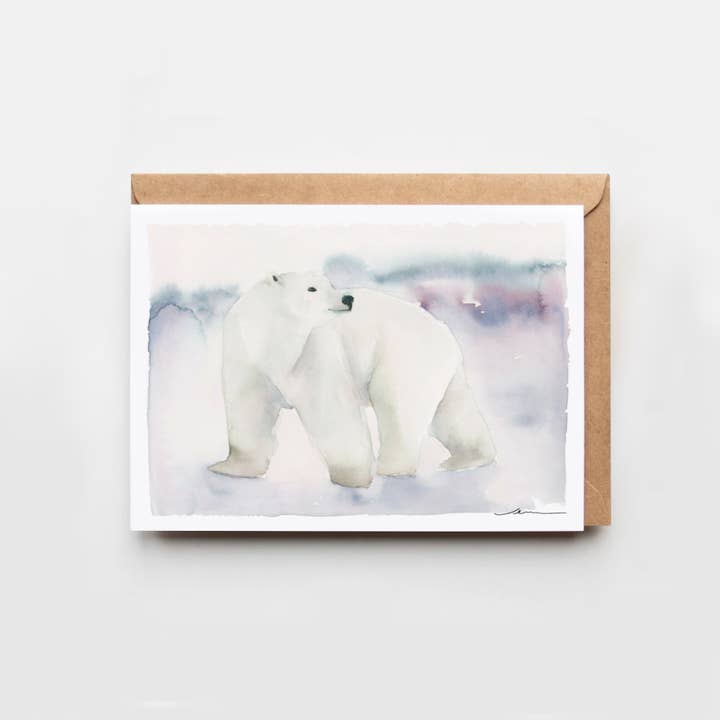 Polar Bear Greeting Card for wholesale by Creative Leaf
