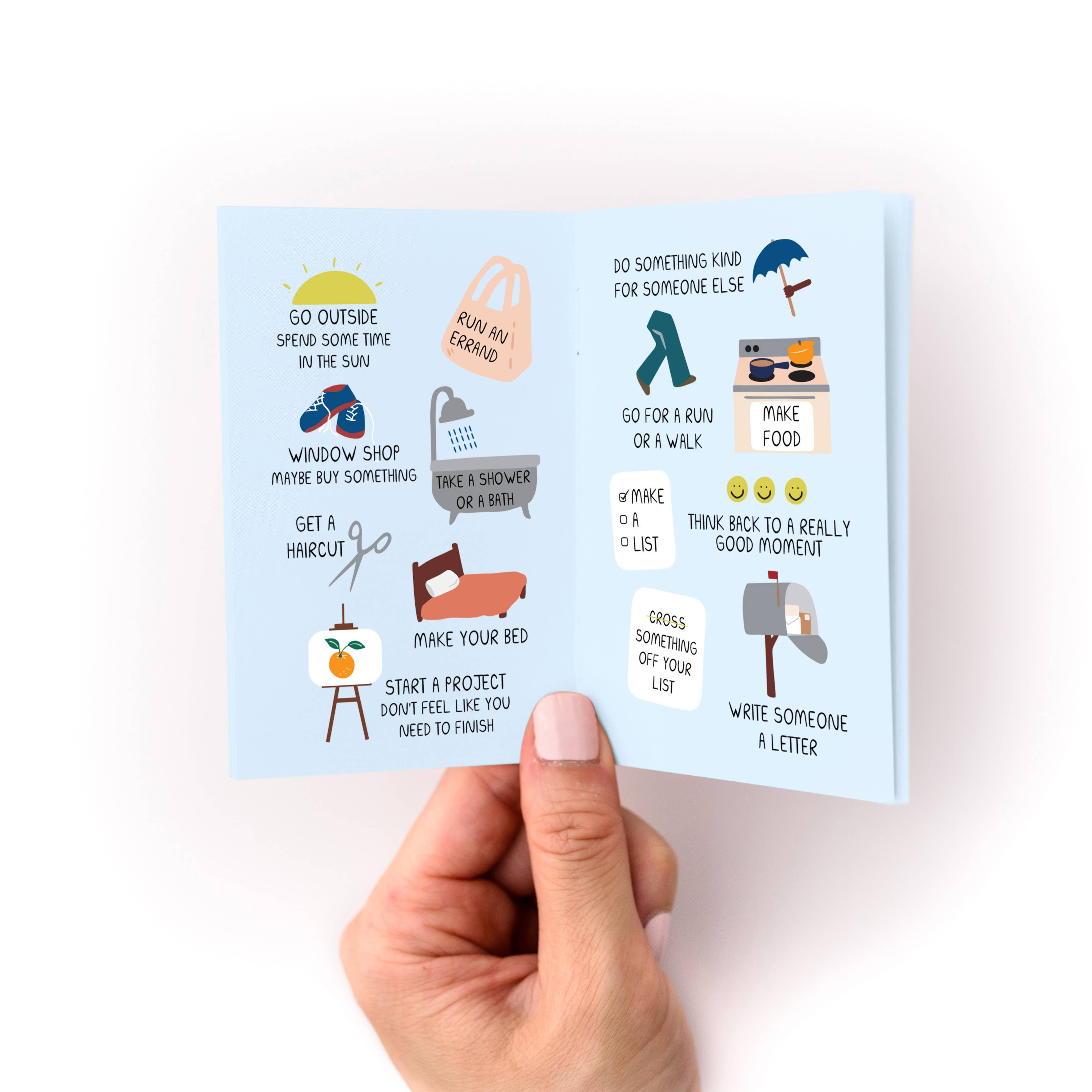 Kwohtations - Wholesale Self-Help & Personal Development - Things To Do When You're In A Depressive Spiral Zine: A Pocket Guide for When Everything Feels Hard1