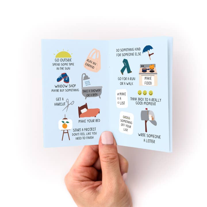 Kwohtations - Wholesale Self-Help & Personal Development - Things To Do When You're In A Depressive Spiral Zine: A Pocket Guide for When Everything Feels Hard1