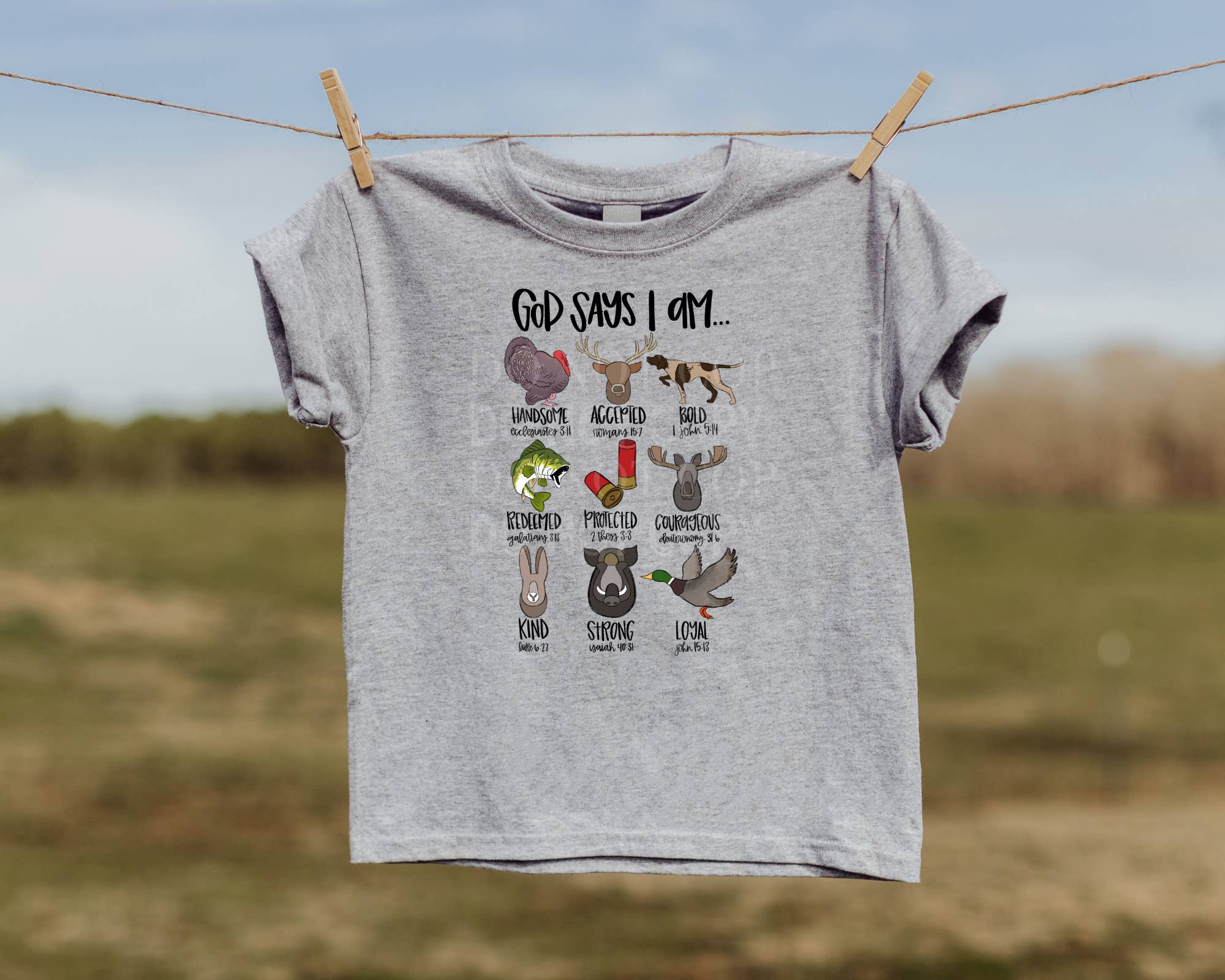 Cash & Drix Wholesale - Wholesale Screen Printed T-Shirt - Kids - God Says I am - Animals