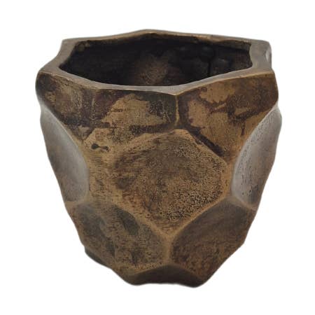 Pot - Square - Antique Brass Shiny for wholesale by ADC Eindhoven