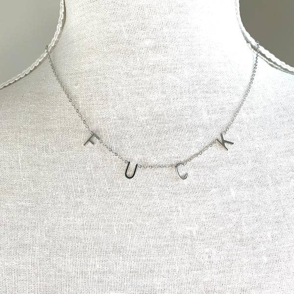 Royce and Oak – Großhandel Kette mit Anhänger/Charm – Schimpfwort-Halskette4