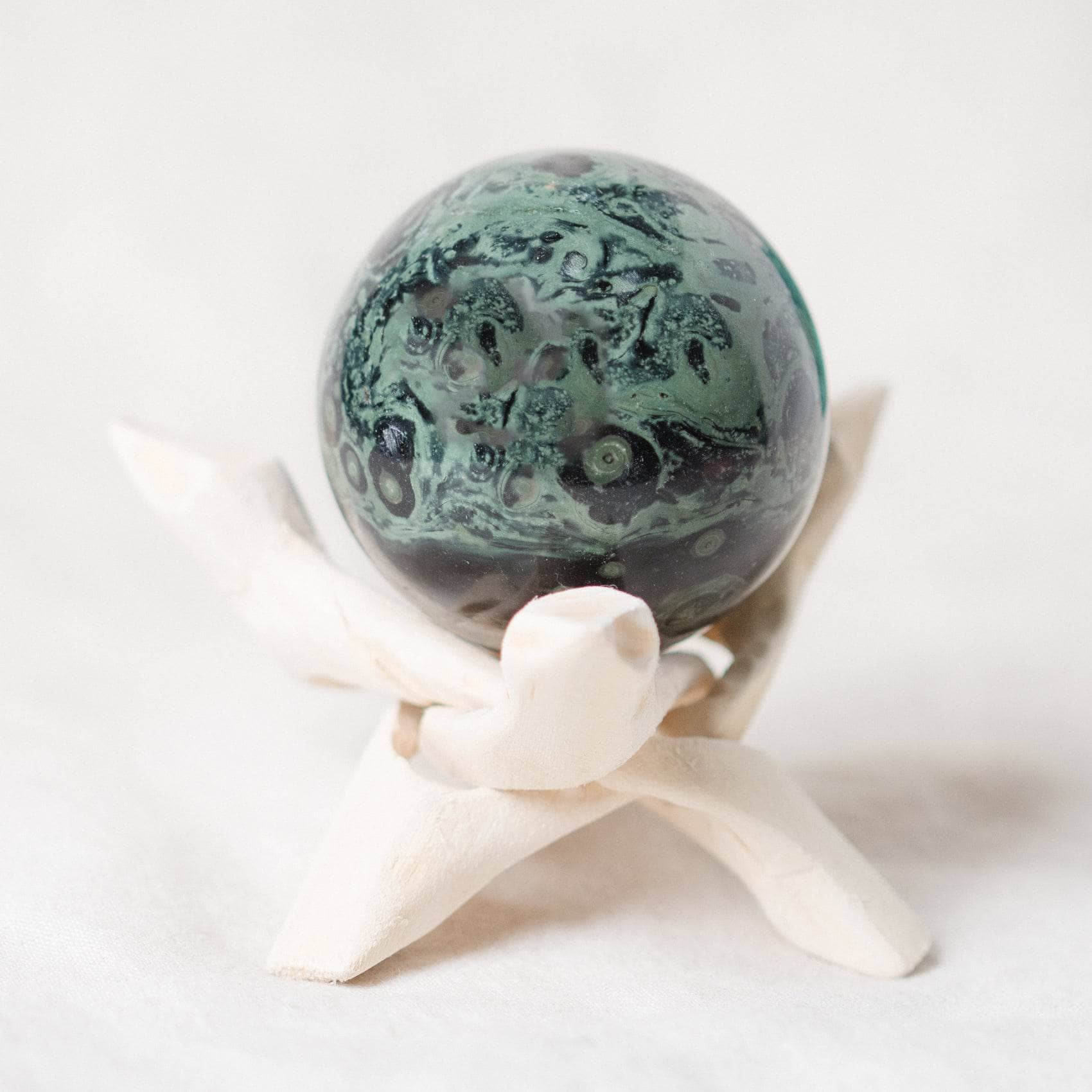 Tiny Rituals - Wholesale Spiritual Stone/Crystal - Kambaba Jasper Sphere - AAA Premium Quality62