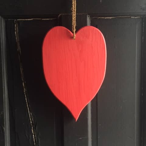 Art Wooden Heart, Hanging Heart Decor, Large, Door for wholesale by Knock on Wood